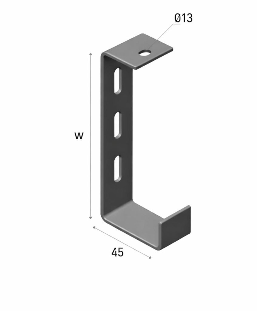 Ophangbeugel (verticaal)